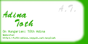 adina toth business card